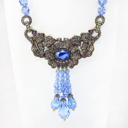 Picture of Heidi Daus 'Brilliant Beauty' Necklace in Blue & Lavender  