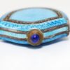 Picture of Antique Swiss Sterling Silver, Marcasite & Guilloche Enamel Watch Necklace