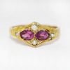 Picture of Antique English Victorian 12k Gold, Sapphire & Pearl Ring