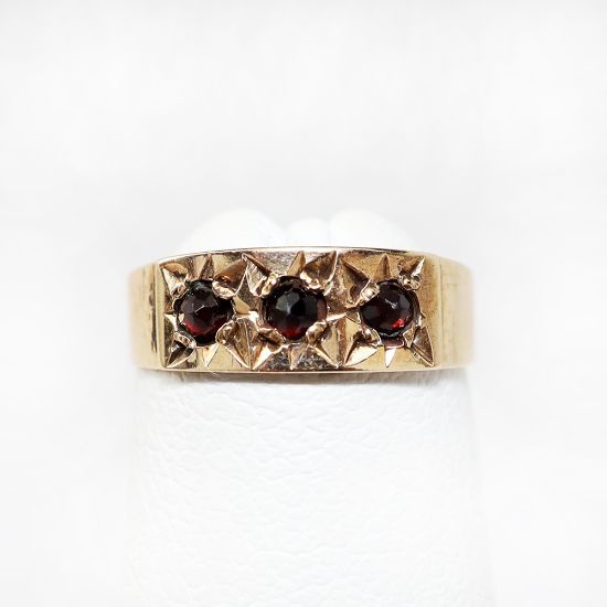Picture of Antique Victorian 10k Gold & Garnet Baby's Ring