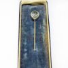 Picture of Antique Edwardian 14k White Gold & Aquamarine Stick Pin