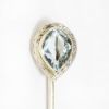 Picture of Antique Edwardian 14k White Gold & Aquamarine Stick Pin