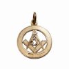 Picture of English Victorian 9k Rose Gold Freemason's Pendant