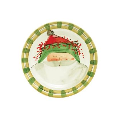 Picture of Salad Plate, Santa with Green Hat