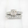 Picture of Vintage 14k White Gold & Diamond Bridal Ring Set