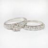 Picture of Vintage 14k White Gold & Diamond Bridal Ring Set