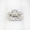 Picture of Vintage 14k White Gold & Diamond Locking Bridal Ring Set