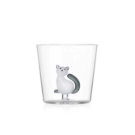 Picture of Pair of Tumblers - Cat with Smoky Tail 
