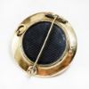 Picture of Victorian Etruscan Revival 9k Gold, Enamel & Banded Agate Mourning Locket Brooch/Pendant