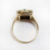 Picture of Vintage 1965 English Men's 9k Gold, Pearl & Malachite Ring