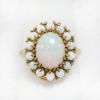 Picture of Vintage 10k Yellow Gold & Opal Cabochon Ring  
