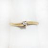 Picture of Antique Minimalist 14k Gold & Diamond Solitaire Engagement Ring
