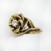 Picture of Vintage Hand Wrought 14k Gold & Diamond Rose Ring