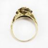 Picture of Vintage Hand Wrought 14k Gold & Diamond Rose Ring