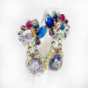 Picture of Vintage 'Juliana' by DeLizza & Elster Clip-On Rhinestone & Easter Egg Earrings