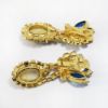 Picture of Vintage 'Juliana' by DeLizza & Elster Clip-On Rhinestone & Easter Egg Earrings