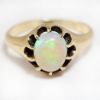 Picture of Antique 10k Gold & Opal Cabochon Solitaire Ring