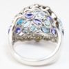 Picture of 14k White Gold Multi-Gemstone and Diamond Ring