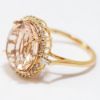 Picture of 14k rose Gold Morganite and Diamond Ring