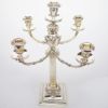 Picture of 20" Classical Music Continental Silver Candleabra Pair