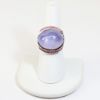 Picture of 14k White Gold Star Sapphire and Tourmaline Ring