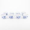 Picture of Blue Onion Cups. Saucers and Serving Dish