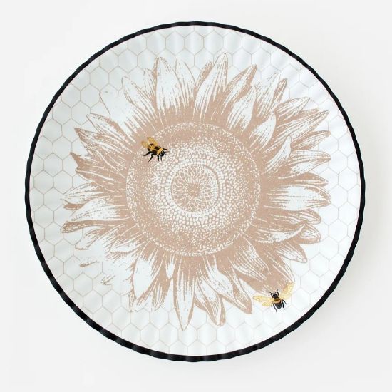 Picture of Melamine 'Busy Bees' Sunflower Platter