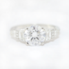 Picture of Platinum & D-Colorless Diamond Engagement Ring