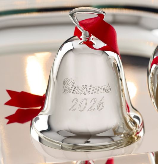 Picture of 'Christmas 2026' Annual Silverplated Bell Ornament 