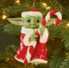 Picture of Grogu with Candy Cane Ornament