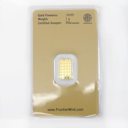 Picture of 1 Gram Gold Bar – Assorted Designs, Carded & Certified
