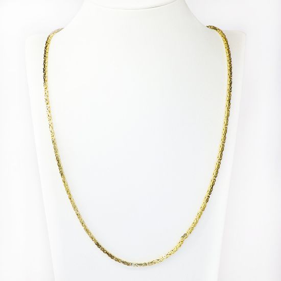 Picture of 14k Yellow Gold Byzantine Link Chain