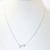 Picture of 14k White Gold Diamond Love Necklace 