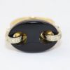 Picture of 14k Yellow Gold Oval Onyx & Diamond Ring