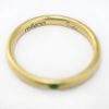 Picture of 18k Yellow Gold Round Emerald Ring