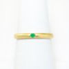 Picture of 18k Yellow Gold Round Emerald Ring