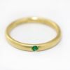 Picture of 18k Yellow Gold Round Emerald Ring