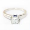 Picture of Vera Wang 14k White Gold Diamond & Sapphire Ring