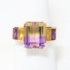 Picture of 14k Yellow Gold Ametrine, Amethyst & Citrine Ring