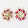 Picture of 14k Yellow Gold Ruby Earring Jackets