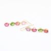 Picture of 14k Yellow Gold Multicolor Oval Tourmaline Earrings