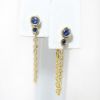 Picture of 14k Yellow Gold Sapphire Earring Studs