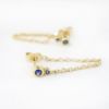 Picture of 14k Yellow Gold Sapphire Earring Studs