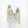 Picture of 14k Two Tone Gold Diamond Earrings