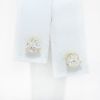 Picture of 14k Yellow Gold Diamond Solitaire Earrings