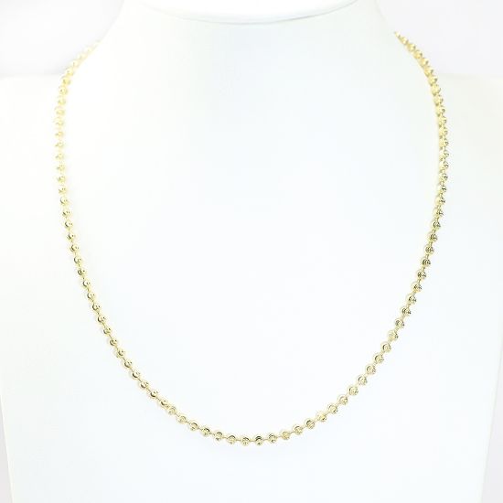 Picture of 14k Yellow Gold Moon Cut Ball Chain