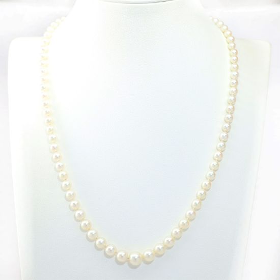 Picture of Strand of Pearls with 14k Yellow Gold Clasp