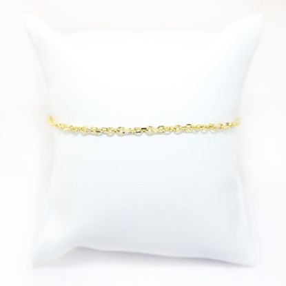 Picture of 14k Yellow Gold Thin Chain Bracelet