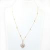 Picture of 14k Rose Gold Diamond Heart Pendant and Chain