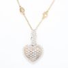 Picture of 14k Rose Gold Diamond Heart Pendant and Chain